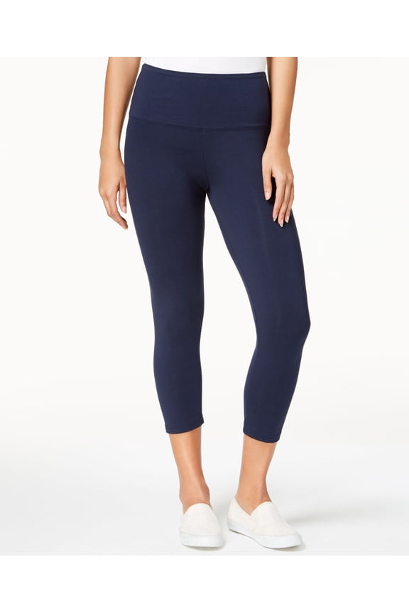 Style & Co Cropped Tummy Control Leggings Industrial Blue XS