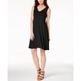 thumbnail image 1 of Style & Co Cross Back Dress Deep Black XS, 1 of 1