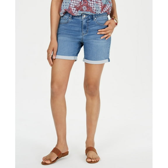 Style & Co Cuffed Denim Bermuda Shorts Pachanga 8
