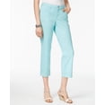 thumbnail image 1 of Style & Co Curvy Cuffed Capri Jeans Aqua Brook 14, 1 of 1