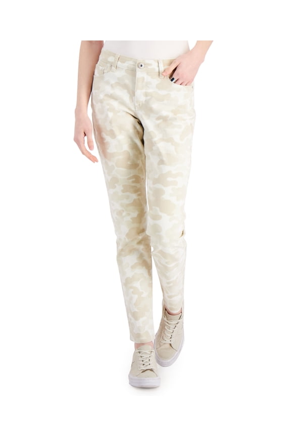 Style & Co Curvy Fit Skinny Jeans Sand 10