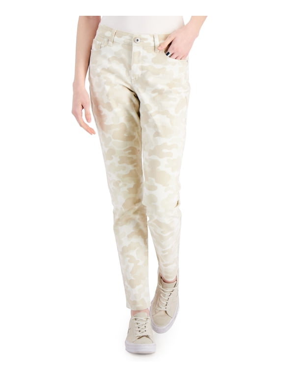 Style & Co Curvy Fit Skinny Jeans Sand 10