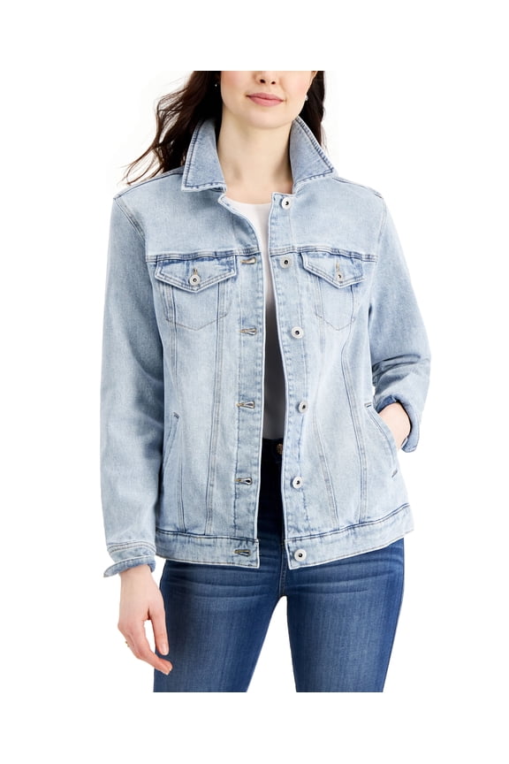 Style & Co Denim Trucker Jacket Jamestown S