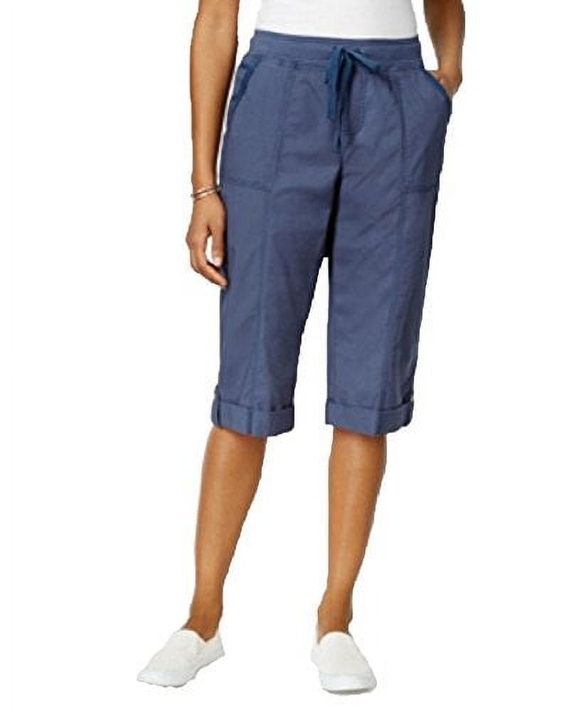 Style & Co. Drawstring-Waist Skimmer Shorts (Uniform Blue, S