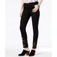 thumbnail image 1 of Style & Co Embroidered Skinny Jeans Black Rinse 4, 1 of 1