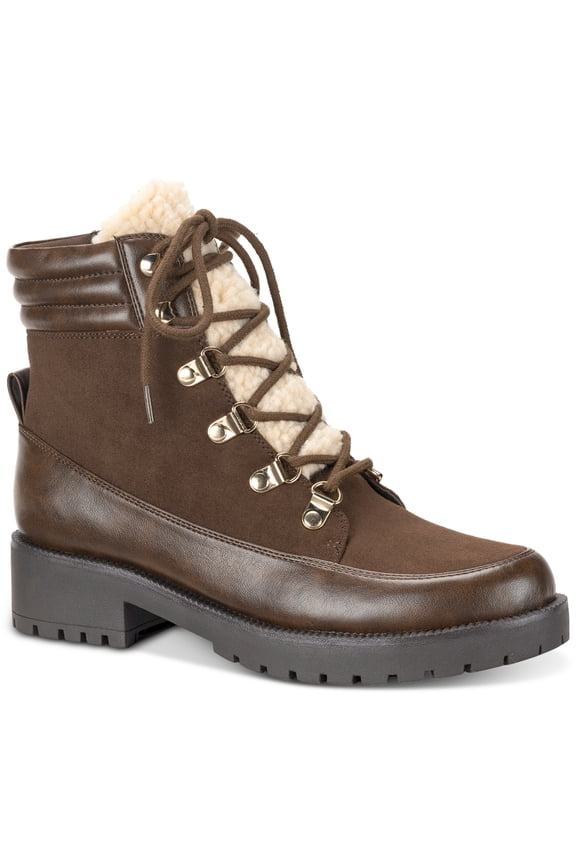 Style Co Fantasiaa Lug Booties Chocolate Smooth Micro 9M