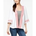 thumbnail image 1 of Style & Co Geo Trim Kimono White Radiant XL, 1 of 1