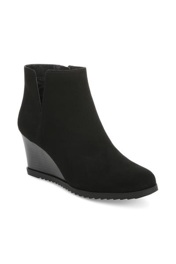 Style Co Haidynn Wedge Booties Black Micro 9M