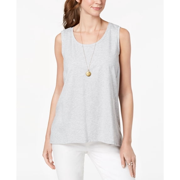 Style & Co High Low Top Light Grey Heather XS