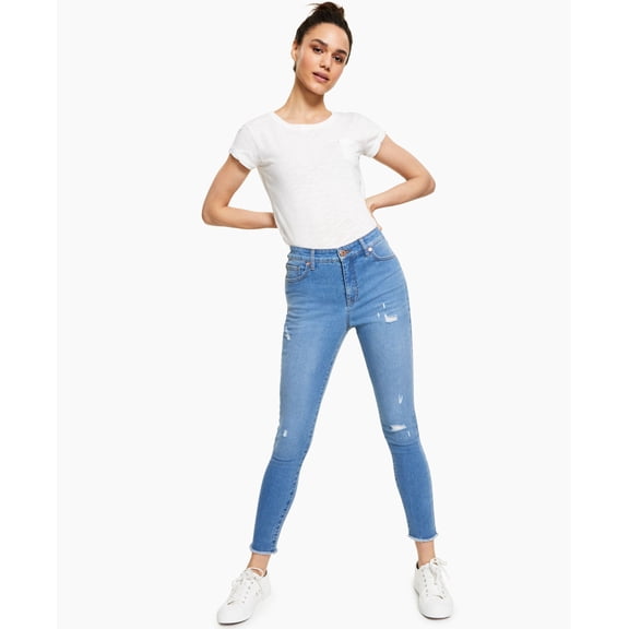 Style & Co High-Rise Ankle Skinny Jeans Jane Wash 8