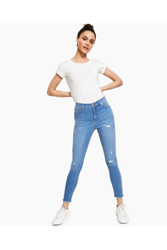Style & Co High-Rise Ankle Skinny Jeans Jane Wash 8