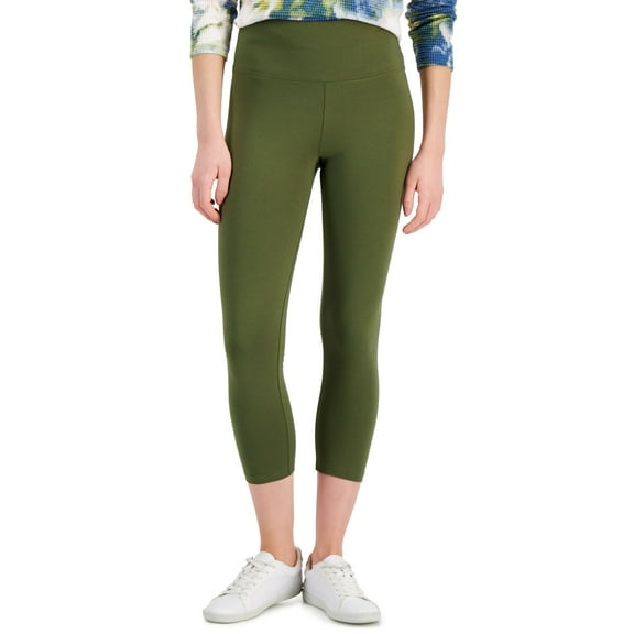 Style & Co High Rise Capri Leggings Winter Moss 2XL