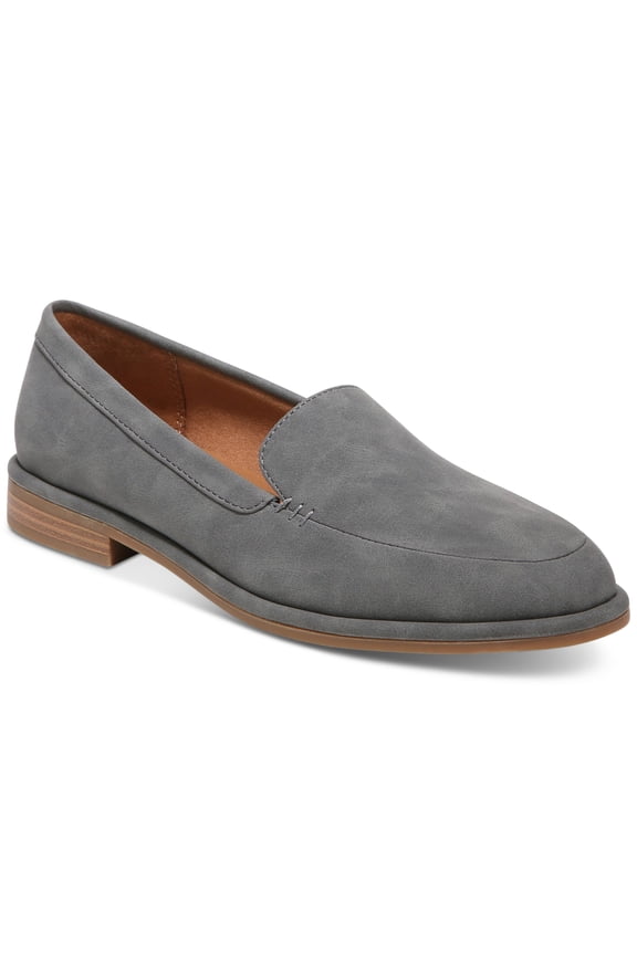 Style Co Houstonn Loafer Flats Grey Nubuck 6.5M