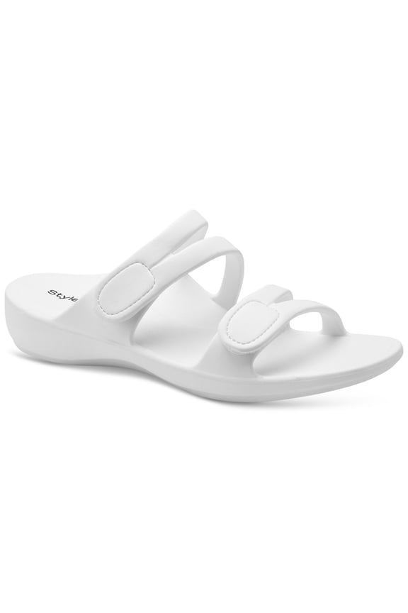 Style Co Jessaa Flat Sandals White 11M