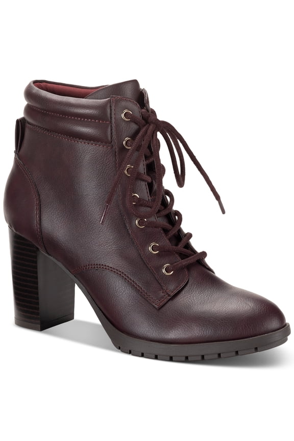 Style Co Laurellee Dress Booties Wine Smooth 6.5M