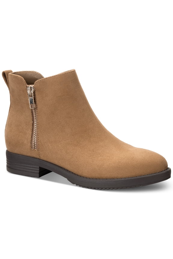 Style Co Laylaa Zip Booties Sand Micro 6M