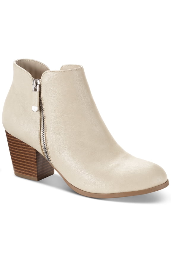 Style Co Masrinaa Booties Ecru Smooth 12M