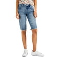 thumbnail image 1 of Style & Co Mid Rise Raw Edge Bermuda Shorts Drama Queen 16, 1 of 1