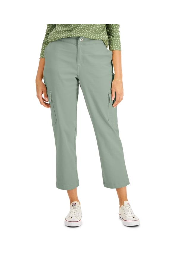 Style & Co Modern Cargo Pants Smokey Sage 14