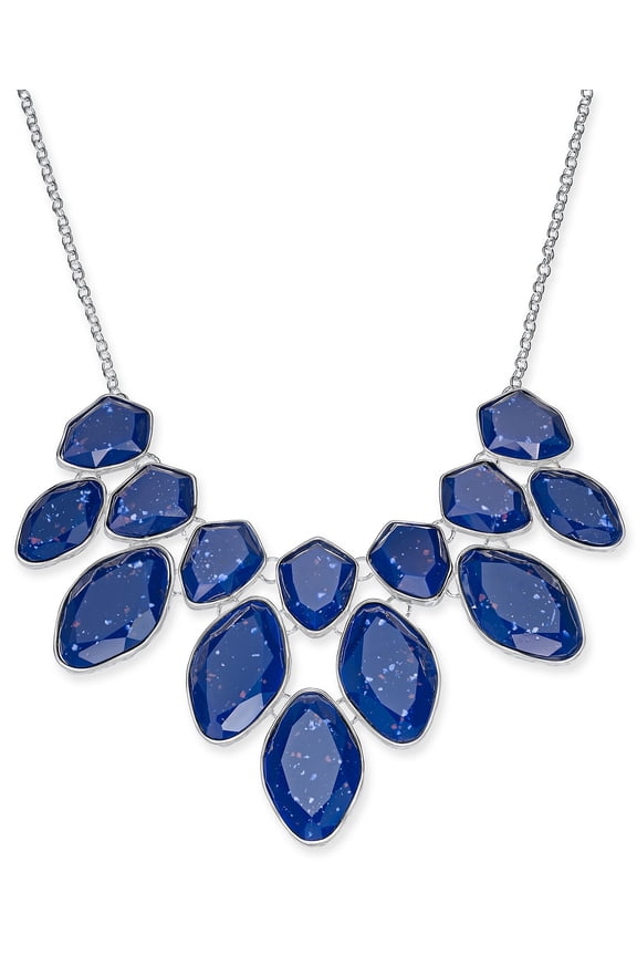 Style & Co Multi-Stone Statement Necklace, 18 + 3 Extender, Blue