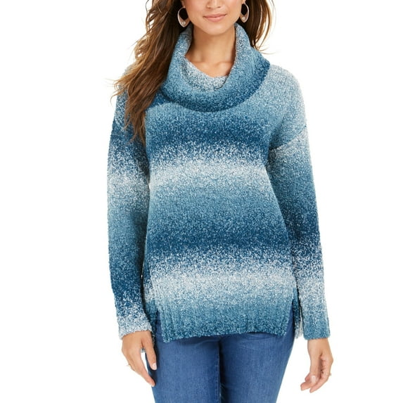 Style Co Ombre Boucle Sweater Navy Size X-Large