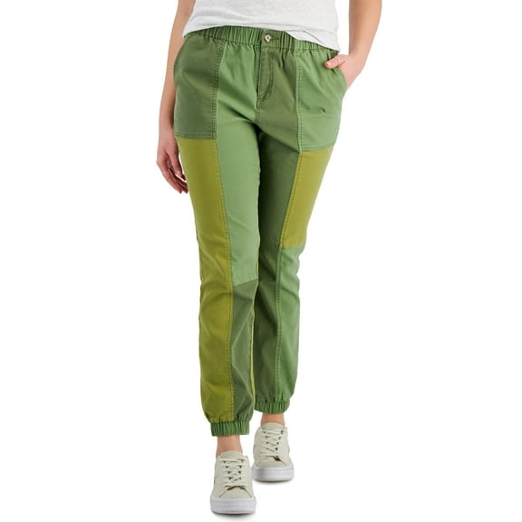 Style & Co Patchwork Utility Pants Dry Grass XS