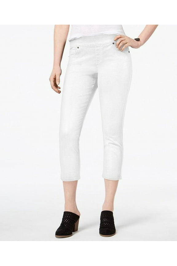 Style & Co Petite Avery Capri Jeans Bright White PXL