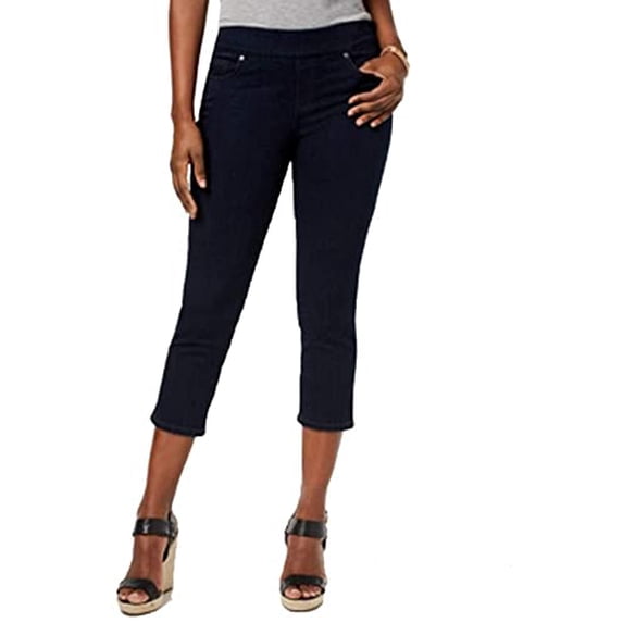 Style & Co Petite Avery Capri Jeans Black PL