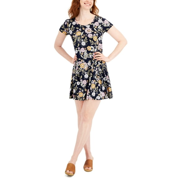 Style & Co Petite Blooming Floral Flip Flop Dress Indust Blooms PXS