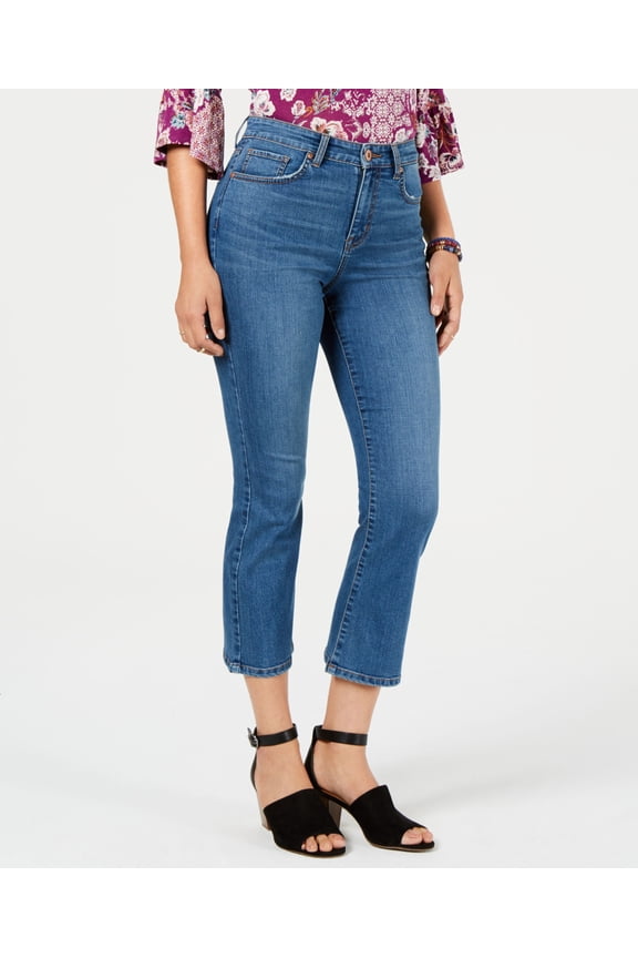 Style & Co Petite Bootcut Ankle Jeans Blue 6P