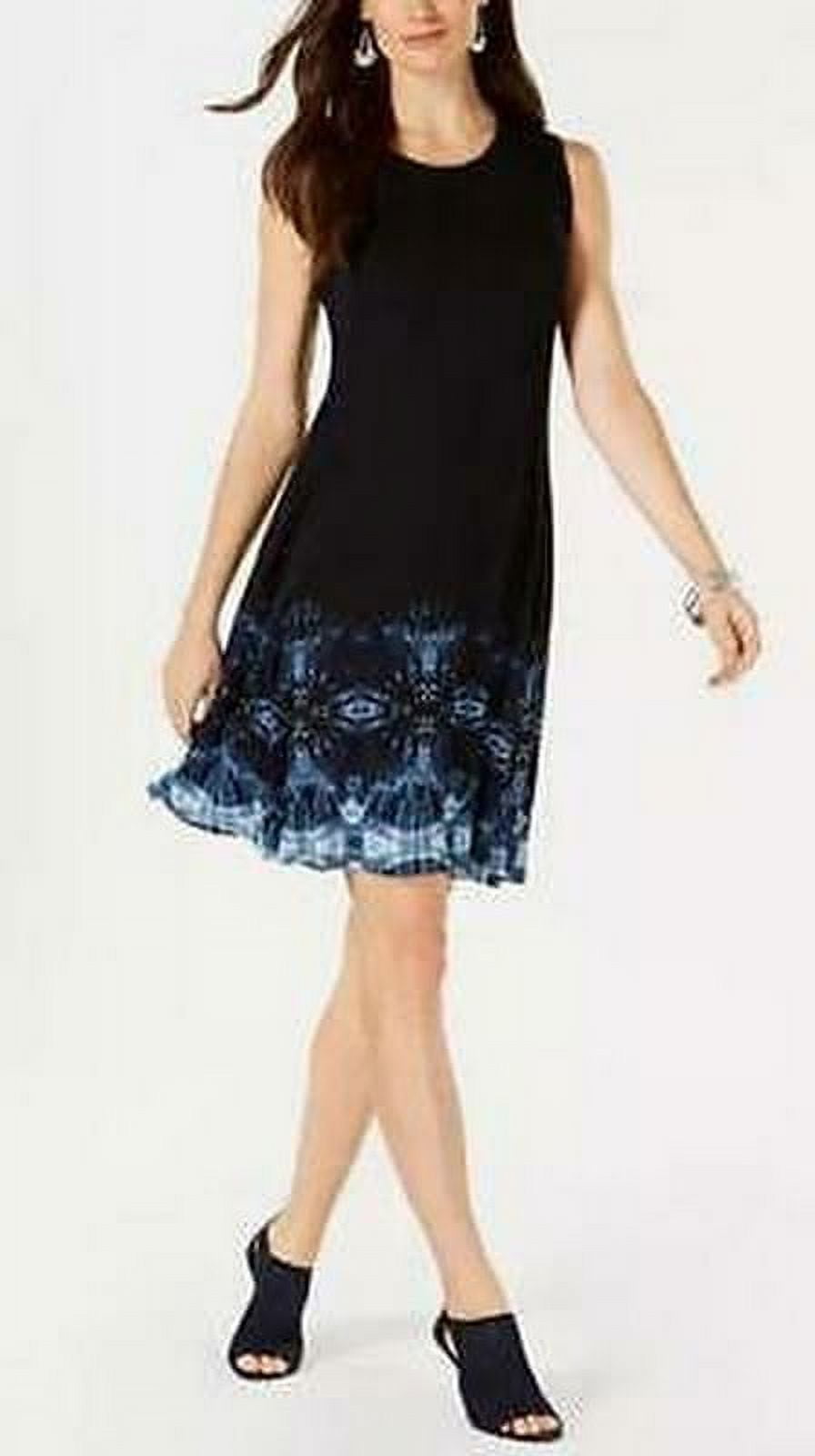 Style Co Petite Border Print Swing Dress Various Sizes PS