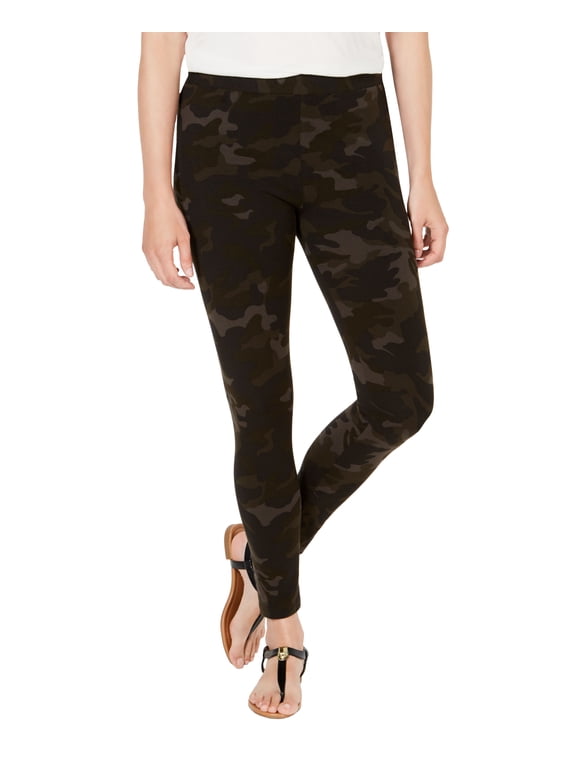 Style & Co Petite Camo Daze Printed Leggings Camo Daze Green PM