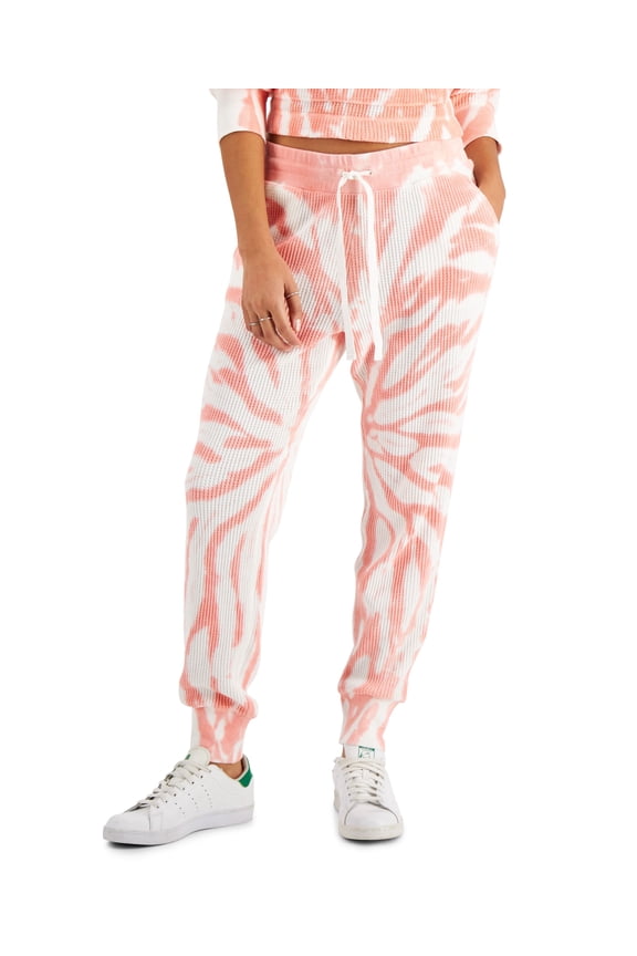 Style & Co Petite Cotton Waffle Knit Jogger Pants Bella Pink P2XL