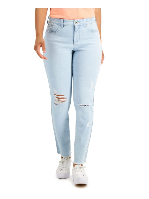 Style & Co Petite Curvy Fit Skinny Jeans Coast Wash 18P