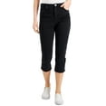 thumbnail image 1 of Style & Co Petite High Rise Cropped Jeans Washed Black 14P, 1 of 1