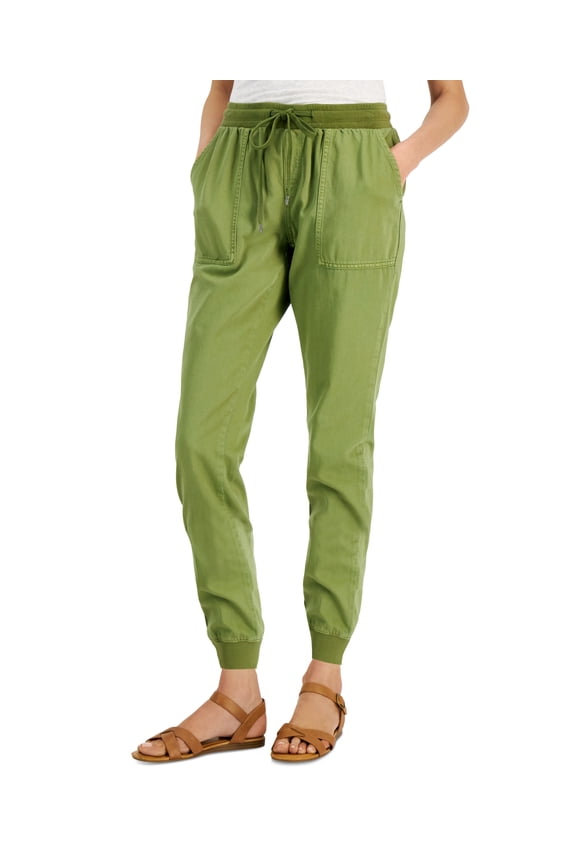 Style & Co Petite Jogger Pants Dry Grass PS