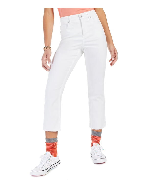 Style & Co Petite Kick Crop Jeans Bright White 16P