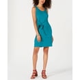 thumbnail image 1 of Style & Co Petite Knot Front Knit Tank Dress Lake Teal PS, 1 of 1