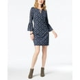 thumbnail image 1 of Style & Co Petite Lantern Sleeve Shift Dress Perfectly Bias PM, 1 of 1