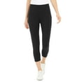 thumbnail image 1 of Style & Co Petite Mid Rise Cropped Leggings Deep Black PL, 1 of 1