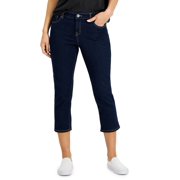 STYLE & CO. Style & Co Petite Mid Rise Curvy Capris Southern Blues 2P