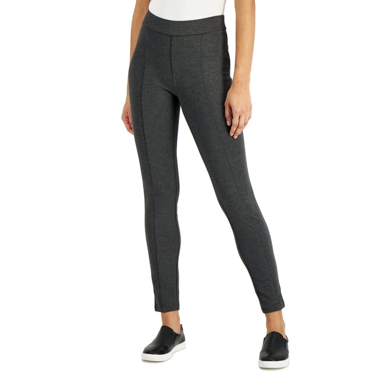 Style Co Petite Ponte Knit Leggings Charcoal Heather PXL Walmart