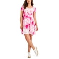 thumbnail image 1 of Style & Co Petite Printed Flip Flop Dress Sangria Wine PXS, 1 of 1