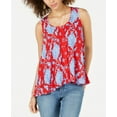 thumbnail image 1 of Style & Co Petite Printed Sleeveless High Low Swing Top Folk Tiles PS, 1 of 1