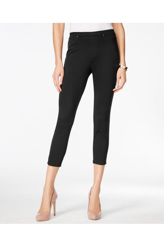 Petite Pull On Capri Pants Deep Black PS