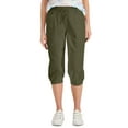 thumbnail image 1 of Style & Co Petite Pull On Capri Pants Winter Moss PL, 1 of 1