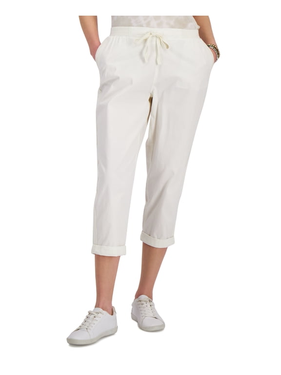 Style & Co Petite Pull On Cuffed Ankle Pants Shiitake PS