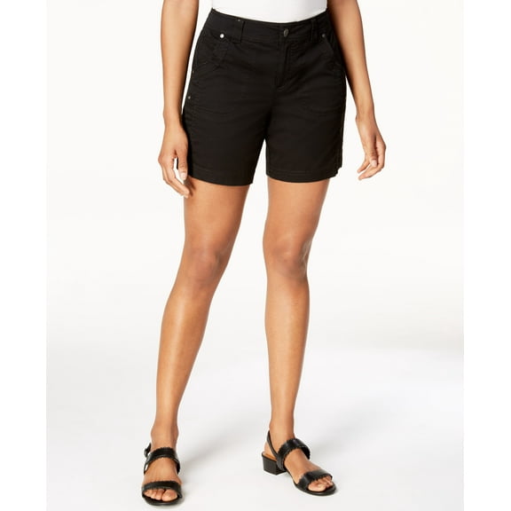 Style & Co Petite Relaxed Fit Shorts Deep Black 8P