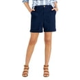 thumbnail image 1 of Style & Co Petite Rolled Cuff Bermuda Shorts Industrial Blue 12P, 1 of 1