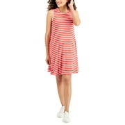 STYLE & CO. Style & Co Petite Sleeveless Printed Flip Flop Dress Cherry Stripe PXL